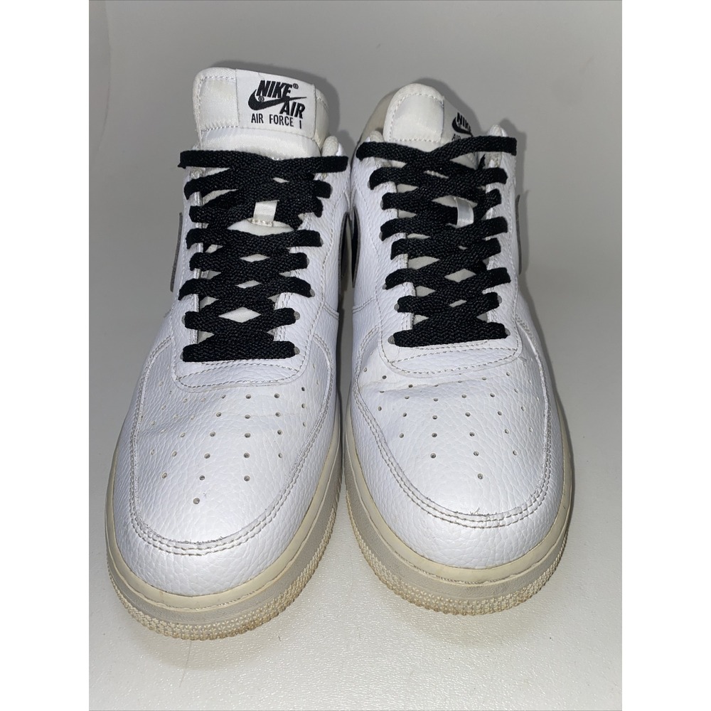 Nike Air Force 1 '07 Men's Size 12 White/Black CT2302 100 Fast Shipping - Picture 2 of 15